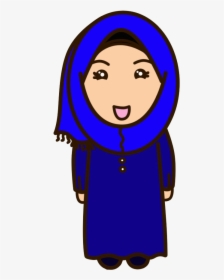 Once Upon A Time - Muslimah Cartoon Clipart, HD Png Download, Free Download