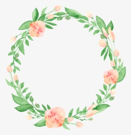 Corona Png Transparente - Transparent Background Watercolor Wreath Png, Png Download, Free Download
