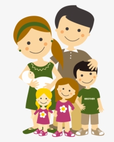 Familia Feliz Animada Png , Png Download - Cartoon A Happy Family Drawing, Transparent Png, Free Download