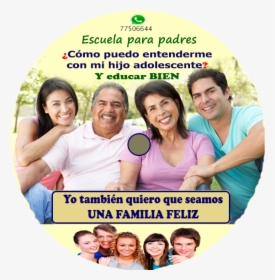 Transparent Familia Feliz Png - Young Adult With Parents, Png Download, Free Download