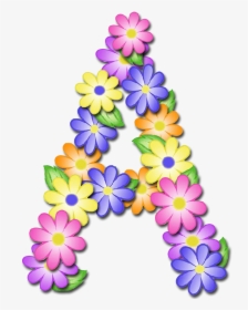 Letter Floral Design - Letter A Flower Clipart, HD Png Download, Free Download
