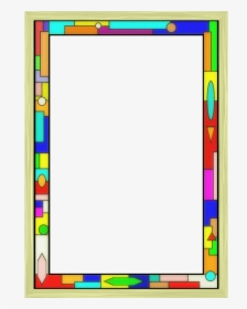 Stained Glass Border 02 By Arvin61r58 Borders For Paper, - Border Colorful Transparent, HD Png Download, Free Download