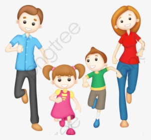 Happy Hand Painted - Family Clipart Png, Transparent Png, Free Download
