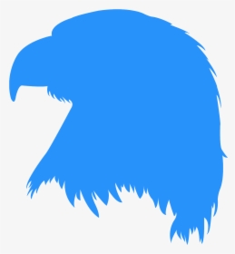 Eagle Head Silhouette Blue, HD Png Download, Free Download