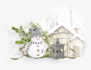 Transparent Winter Scene Png - Snowman, Png Download, Free Download