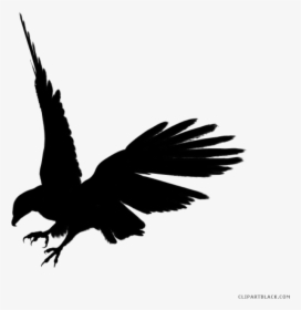 Eagle Silhouette Clipart - Eagle Figure Black And White, HD Png Download, Free Download
