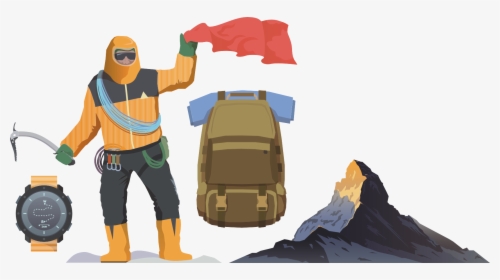 Transparent Go For A Walk Clipart - Mountaineering, HD Png Download, Free Download