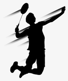 Transparent Badminton Png - Badminton Smash Silhouette, Png Download, Free Download