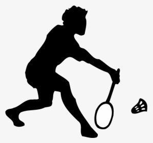 Badminton Shuttlecock Sport Clip Art - Silhouette Badminton Clip Art, HD Png Download, Free Download