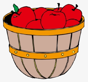 Apple Oka Orchard - Cartoon Basket Of Apples, HD Png Download, Free Download