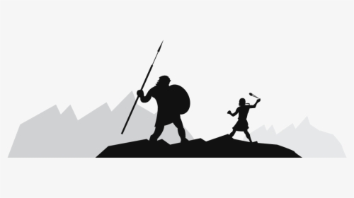 David And Goliath Png Black And White - David And Goliath Logo, Transparent Png, Free Download
