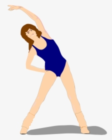 Png Animated Woman Exercising, Transparent Png, Free Download