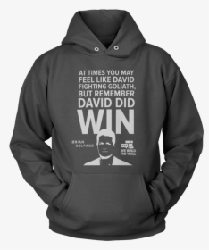 All White David And Goliath Hoodie - Hoodie, HD Png Download, Free Download
