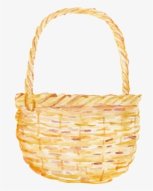 Prepare Bamboo Basket Cartoon Transparent - Cartoon Basket Transparent Background, HD Png Download, Free Download