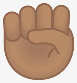 Raised Fist Medium Skin Tone Icon - Png Emoji Hands Fist, Transparent Png, Free Download
