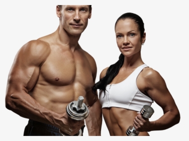 Transparent Bodybuilders Clipart - Fitness Man And Woman Png, Png Download, Free Download
