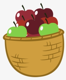 Basket Of Apples Cartoon Images - Bag Of Apples Cartoon, HD Png Download, Free Download