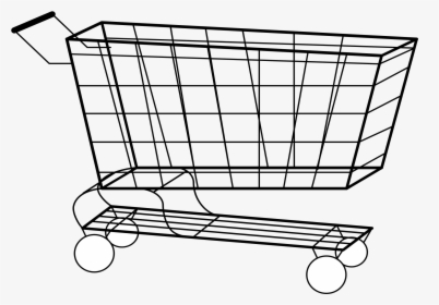Shopping Cart - Shopping Cart Outline Png, Transparent Png, Free Download