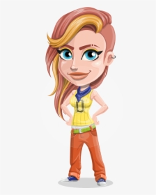 Dance Woman Vector Cartoon Character Aka Melissa - Urban Cartoon Characters, HD Png Download, Free Download