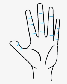 How To Draw A Hand Really Easy Drawing Tutorial Mensen - Easy Simple Hand Drawing, HD Png Download, Free Download