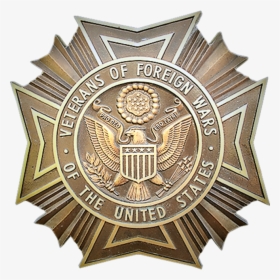 Carved Wall Plaque Of The Badge Of The Veterans Of - Emblem Veterans Of Foreign Wars, HD Png Download, Free Download