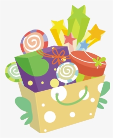 Christmas Gift Baskets Clipart - Gift Basket Clip Art, HD Png Download, Free Download