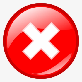 Download Red Cross Mark Png File - Error Icon, Transparent Png, Free Download