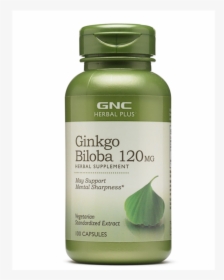 Herbal Plus® Ginkgo Biloba 100 Capsules - Gnc Ginkgo Biloba, HD Png Download, Free Download