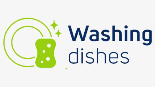 Dish Clipart Washed Dish - Wash Dishes Logo, HD Png Download, Free Download