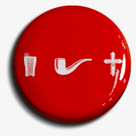 Gk Chesterton Pint Pipe Cross Button"  Class= - Circle, HD Png Download, Free Download