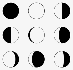 Moon Phase - Moon Phases Vector Png, Transparent Png, Free Download