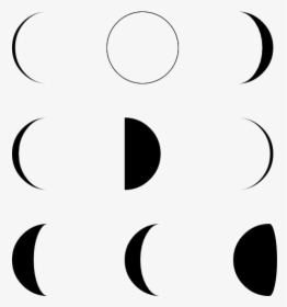 Moon Phase - Vector Moon Phases Png, Transparent Png, Free Download