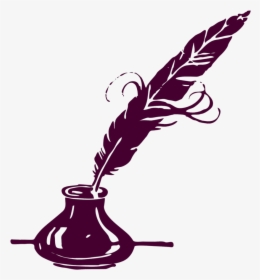 Ink And Feather Quill Clipart - Writer Plume, HD Png Download, Free Download