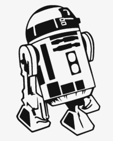 Clear Cut Crystal Designs - R2 D2 Clip Art Black And White, HD Png Download, Free Download