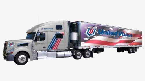 Uvl Truck Mock-up Lateral View Silver - United Vision Logistics, HD Png Download, Free Download