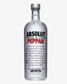 Absolut Pepper 1lt Vodka - Absolut Vodka, HD Png Download, Free Download