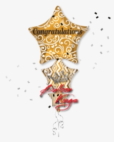 Congratulations Stacked Stars - Balloon, HD Png Download, Free Download