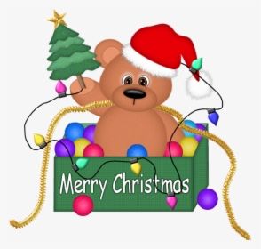 Merry Christmas Bear Clipart, HD Png Download, Free Download