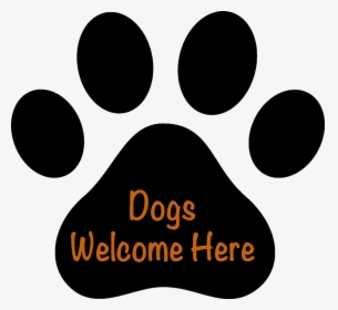 Dog Paw Prints Png - Dogs Are Welcome Here, Transparent Png, Free Download