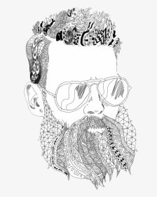 Transparent Hipster Beard Png - Illustration, Png Download, Free Download