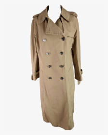 Beige Double Breasted Trench Coat - Overcoat, HD Png Download, Free Download
