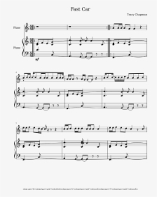 Fast Car Sheet Music Composed By Tracy Chapman 1 Of - Say Something 譜, HD Png Download, Free Download