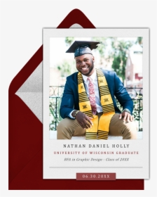 Classic High School Graduation Announcements From Greenvelope - Graduation Save The Date Masters Grad, HD Png Download, Free Download