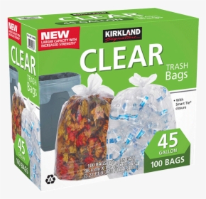 33 Gallon Trash Can Bag Costco, HD Png Download, Free Download