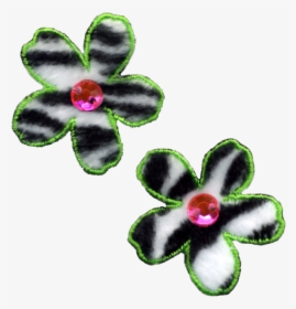 Zebra Print Flowers For Scrapbooking Png - Artificial Flower, Transparent Png, Free Download