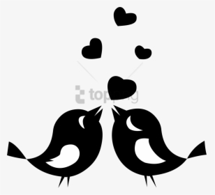 Free Png Download Love Birds Silhouette Png Images - Love Birds Clipart Png, Transparent Png, Free Download
