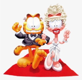 Garfield With Beautiful Girl - Jon Arbuckle Fanart, HD Png Download, Free Download