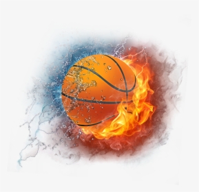 Basketball Ball Fire Png, Transparent Png, Free Download