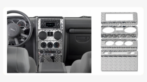 Warrior Products Dash Panel Overlay Power Windows Aliminum - 2007 Jeep Wrangler Dash, HD Png Download, Free Download