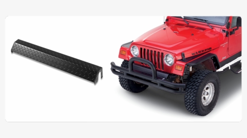 Warrior Products Front Frame Cover Aluminum Black Diamond - Jeep Wrangler, HD Png Download, Free Download